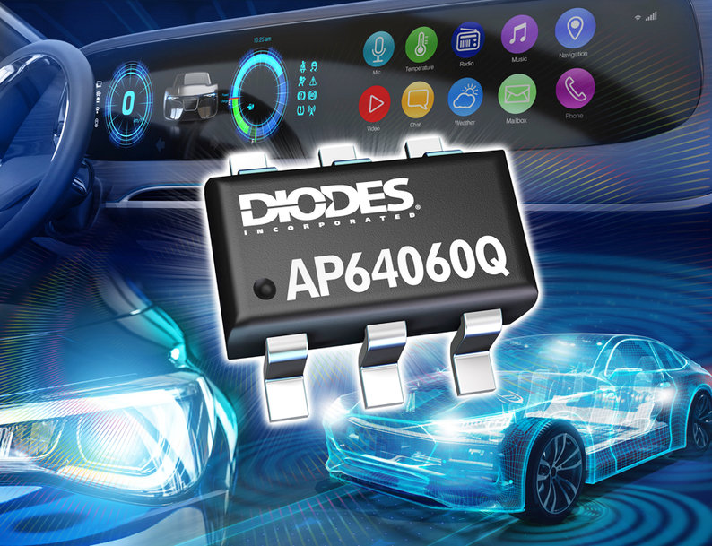 Automotive-konformer 40V-Synchron-Abwärtswandler von Diodes Incorporated unterstützt hocheffizienten Betrieb und reduziert EMI